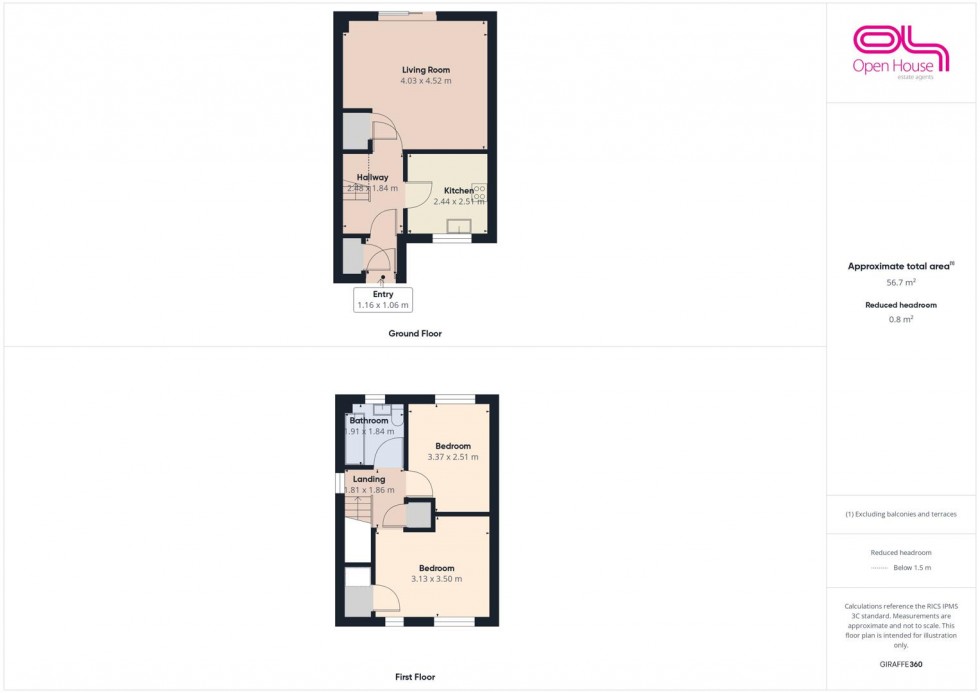 Floorplan for Brooklime Gardens, Stafford
