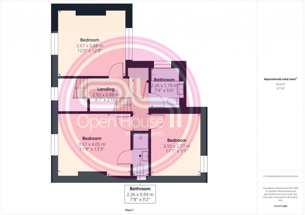 Floorplan for Newhall Road, Swadlincote