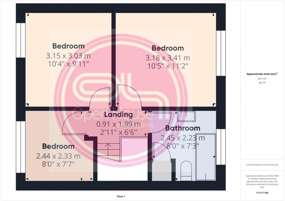 Floorplan for The Gables, Newhall