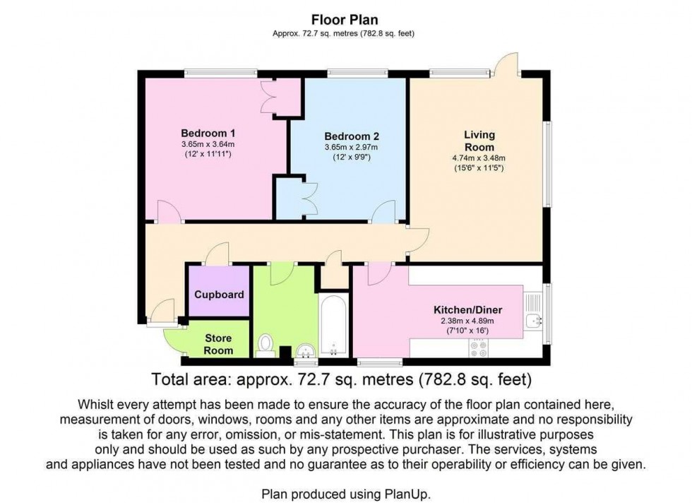 Floorplan for Chiltington Court,Blenheim Road,Horsham