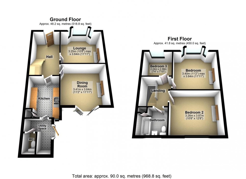 Floorplan for Windlesham Close, Portslade