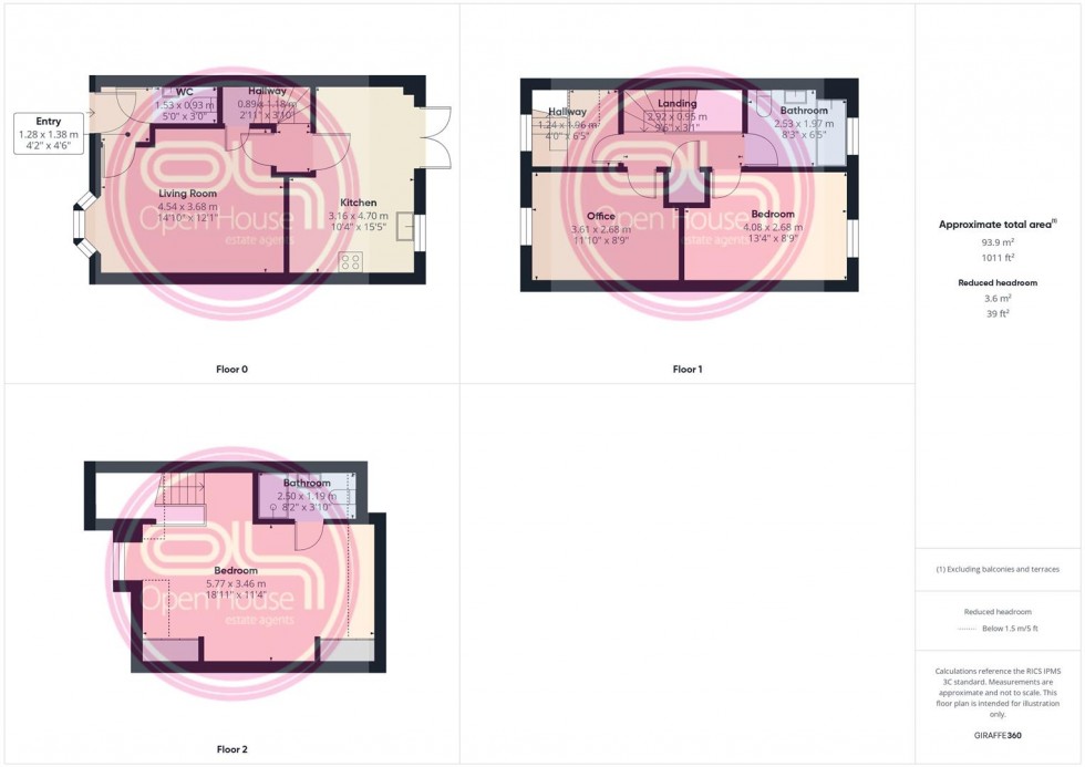 Floorplan for Rook Avenue, Burton-On-Trent