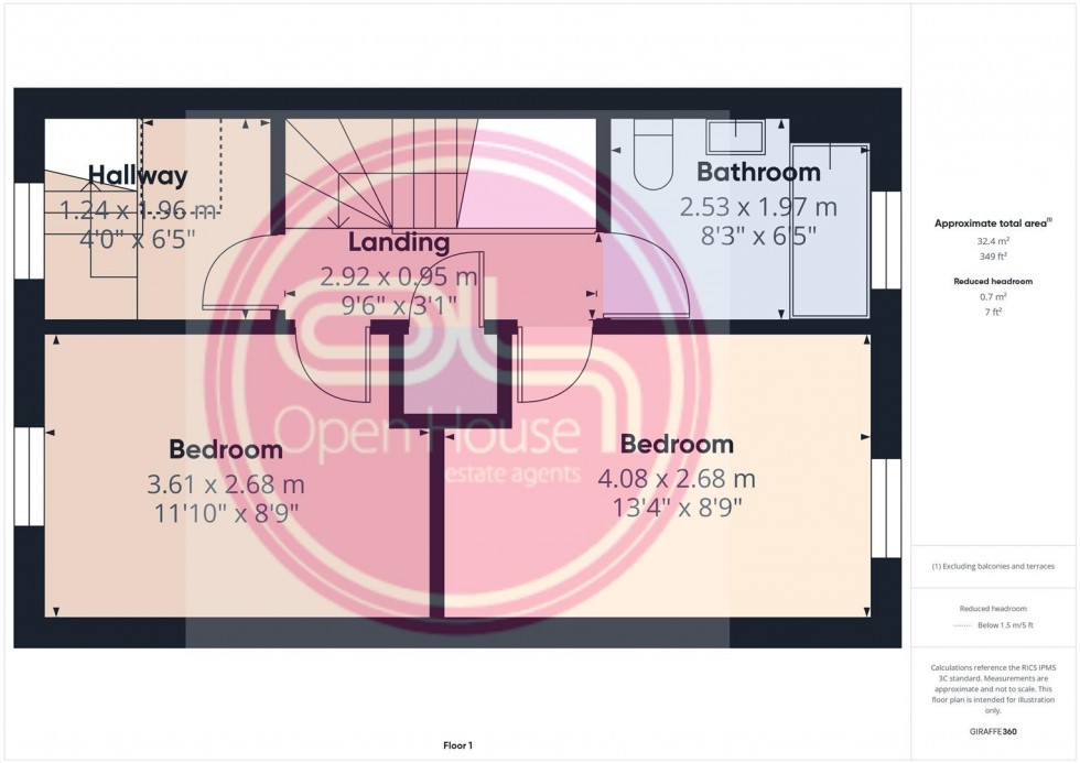 Floorplan for Rook Avenue, Burton-On-Trent