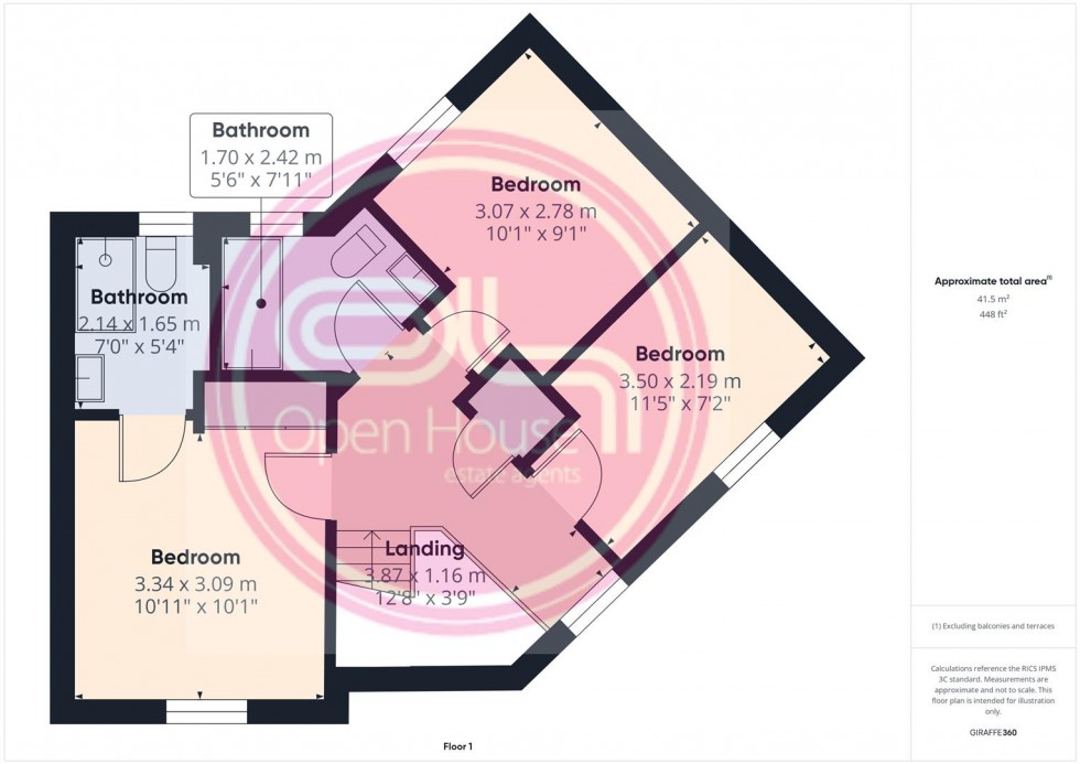 Floorplan for Bexley Drive, Church Gresley