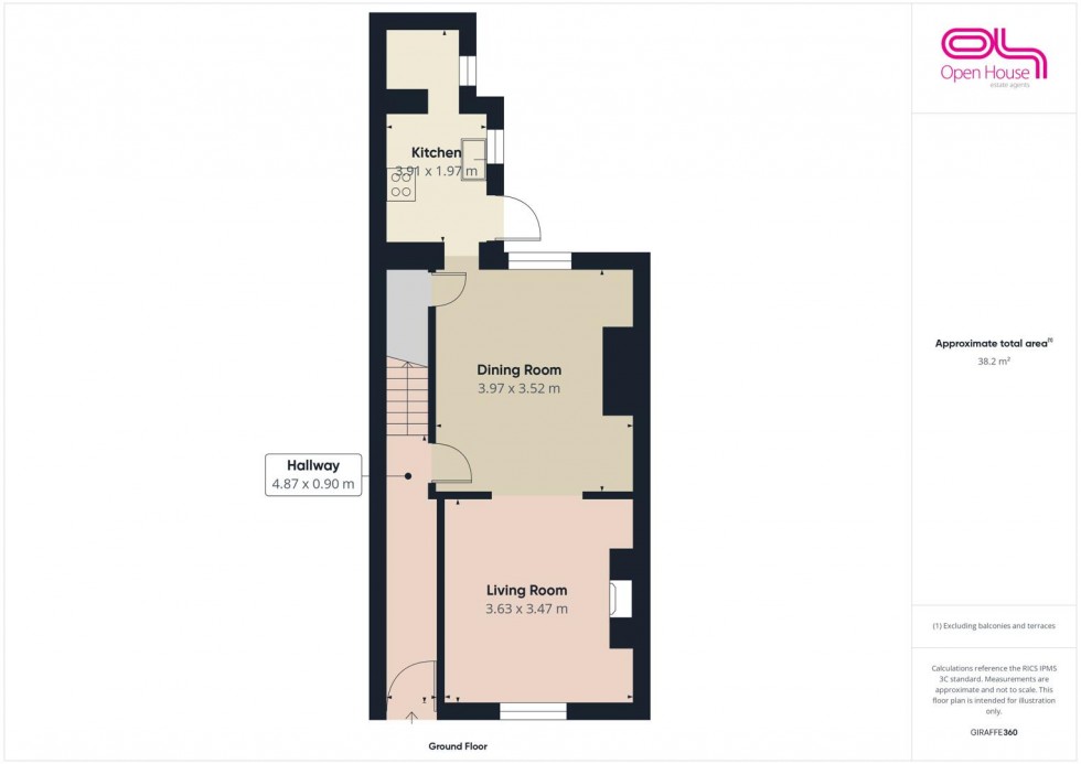 Floorplan for Albert Terrace, Stafford