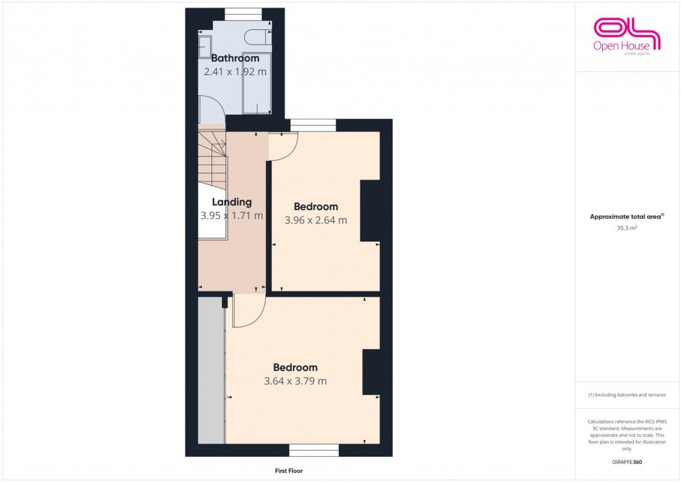 Floorplan for Albert Terrace, Stafford