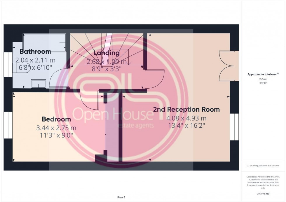 Floorplan for Salford Way, Church Gresley