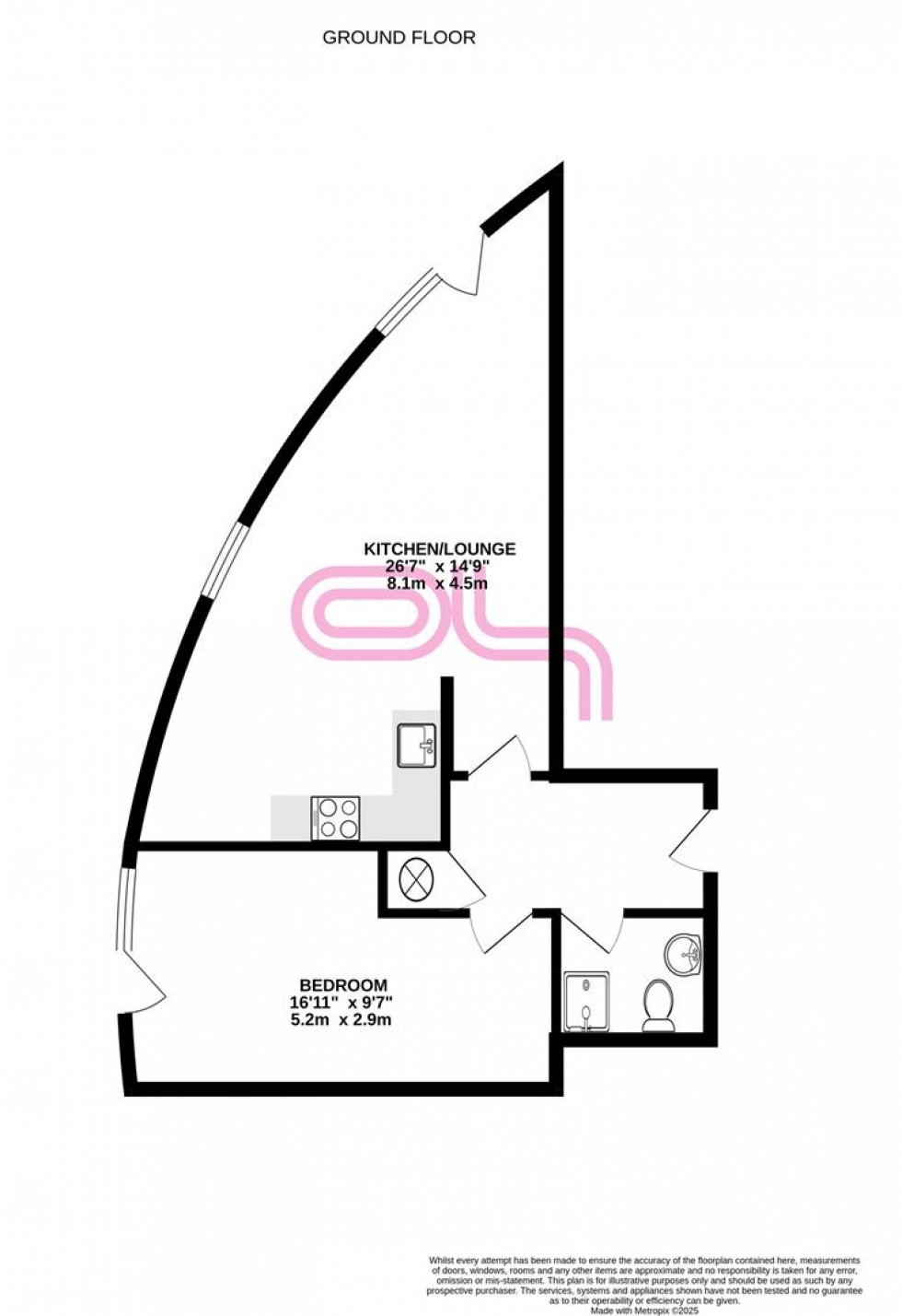 Floorplan for Salts Mill Road, Shipley