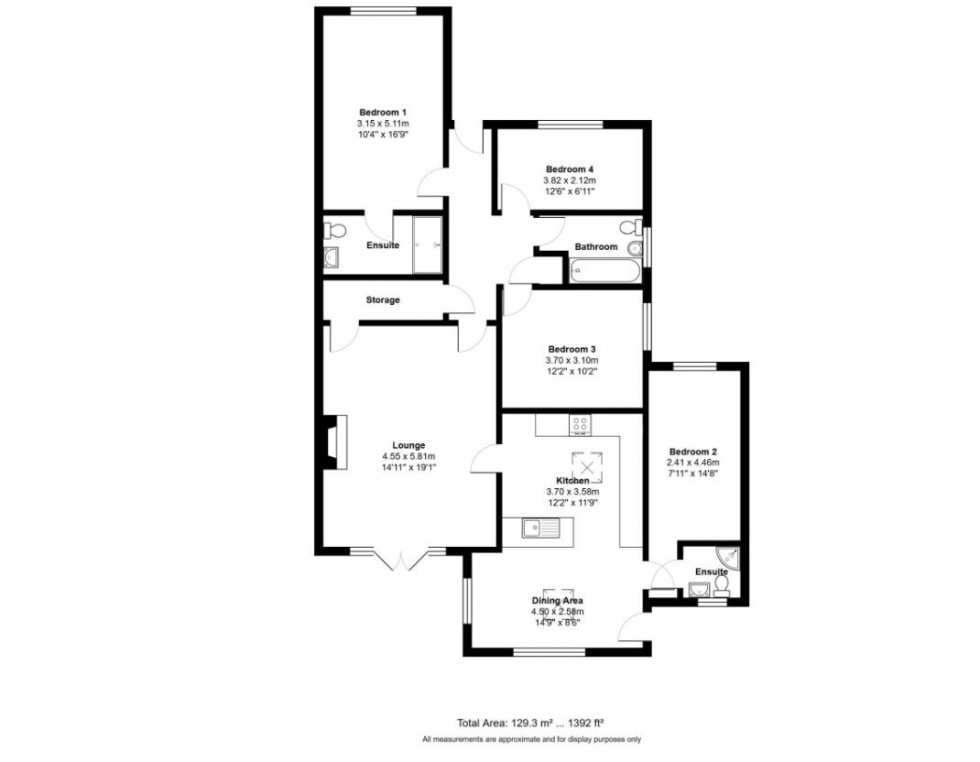 Floorplan for Rectory Close, Roydon, King's Lynn