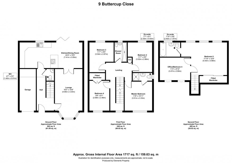 Floorplan for Buttercup Close, Warrington
