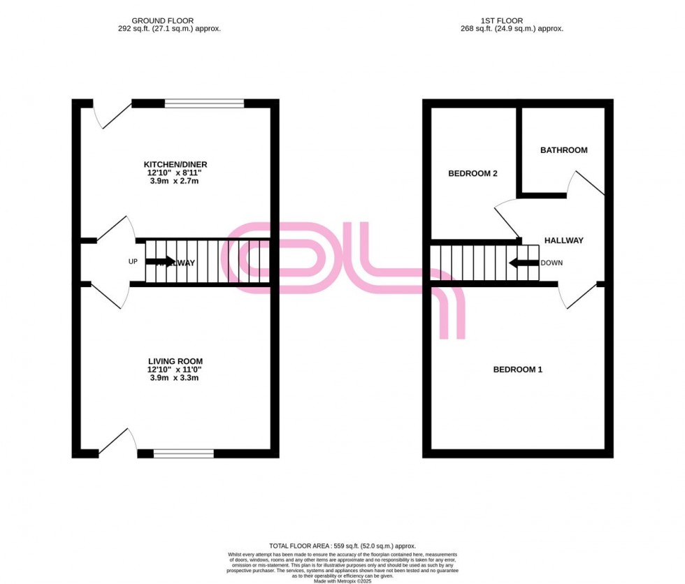 Floorplan for Mannville Walk, Keighley