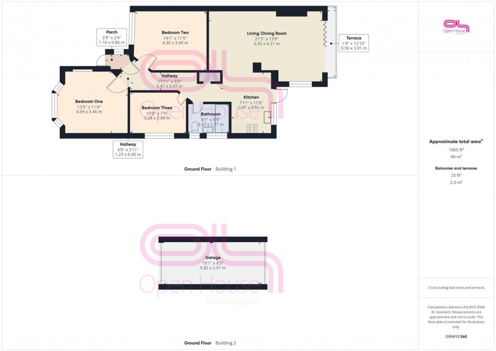 Floorplan for Malines Avenue, Peacehaven