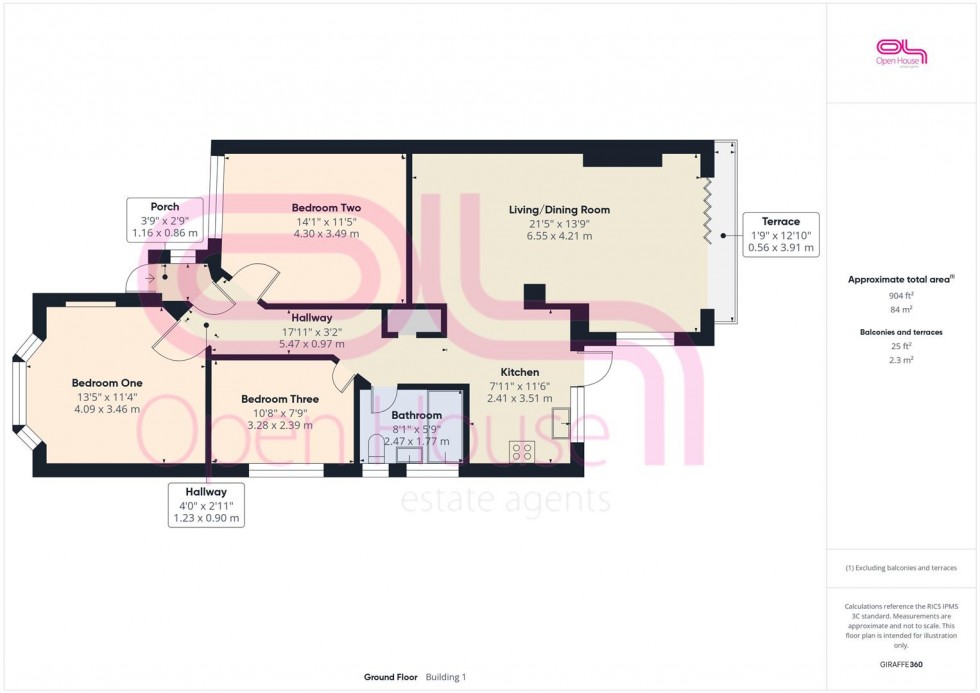 Floorplan for Malines Avenue, Peacehaven