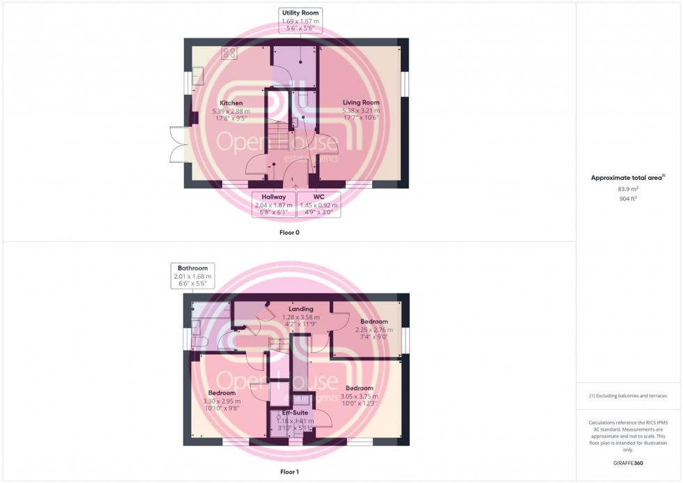 Floorplan for Aberdeen Close, Church Gresley, Swadlincote