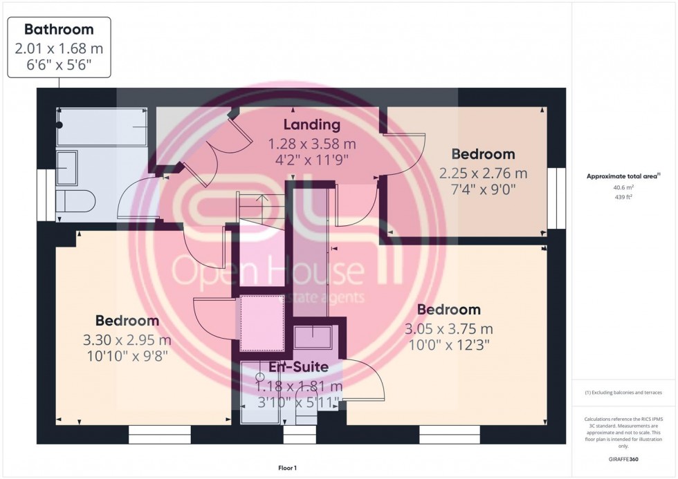 Floorplan for Aberdeen Close, Church Gresley, Swadlincote