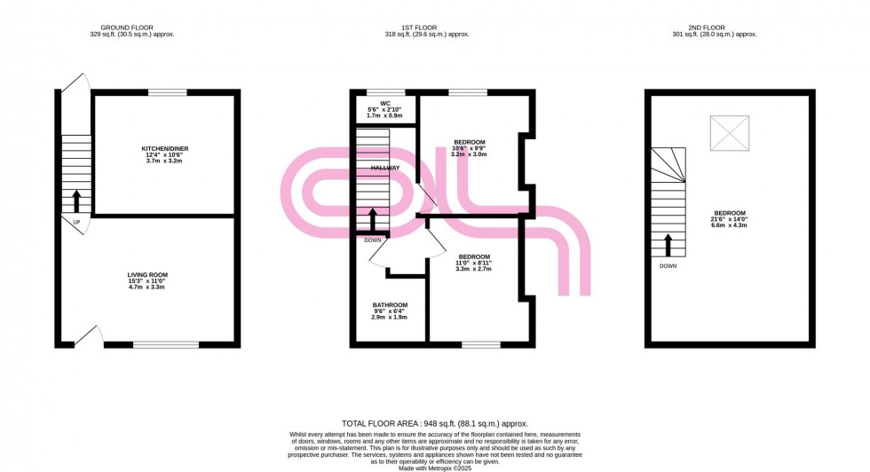 Floorplan for Ethel Street, Keighley