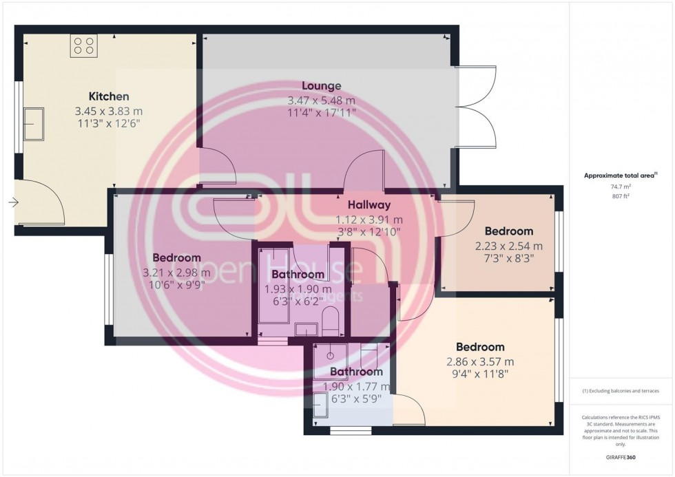 Floorplan for Cross Street, Castle Gresley