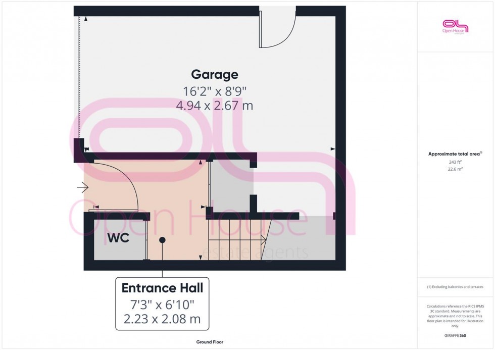 Floorplan for Courtlands Mews, Church Hill, Newhaven