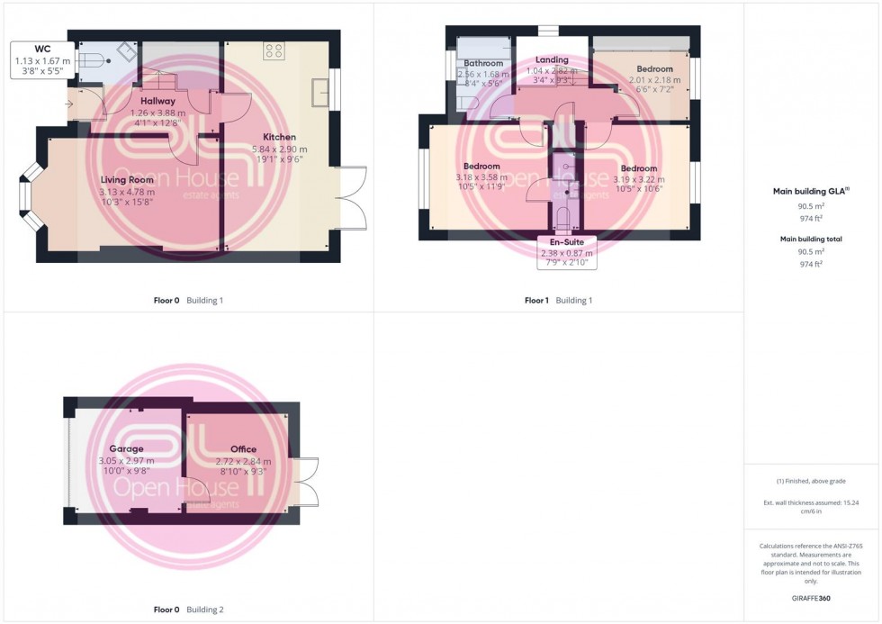 Floorplan for Cobblestone Drive, Swadlincote