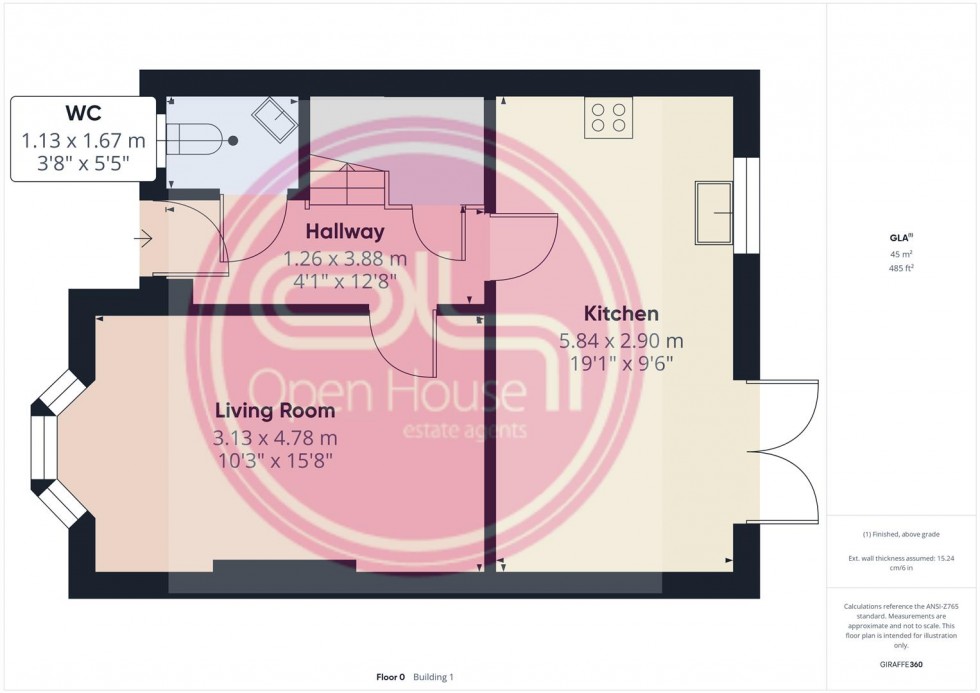 Floorplan for Cobblestone Drive, Swadlincote