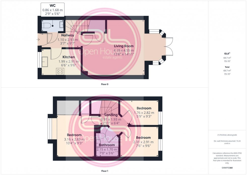 Floorplan for Hope Way, Church Gresley, Swadlincote