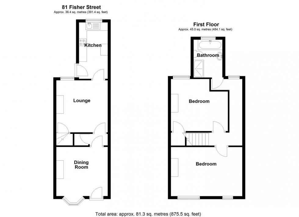 Floorplan for Fisher Street, Willenhall