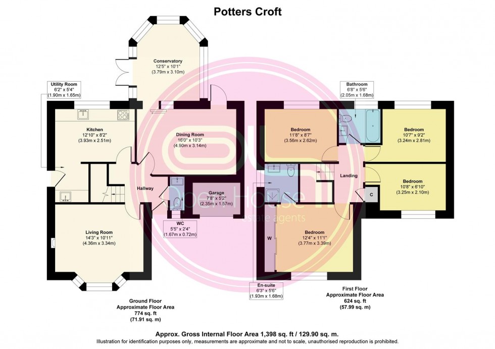 Floorplan for Potters Croft, Swadlincote