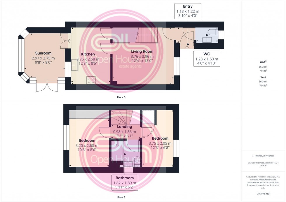 Floorplan for Anchor Close, Swadlincote