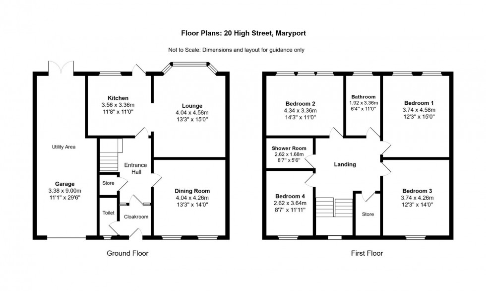 Floorplan for High Street, Maryport