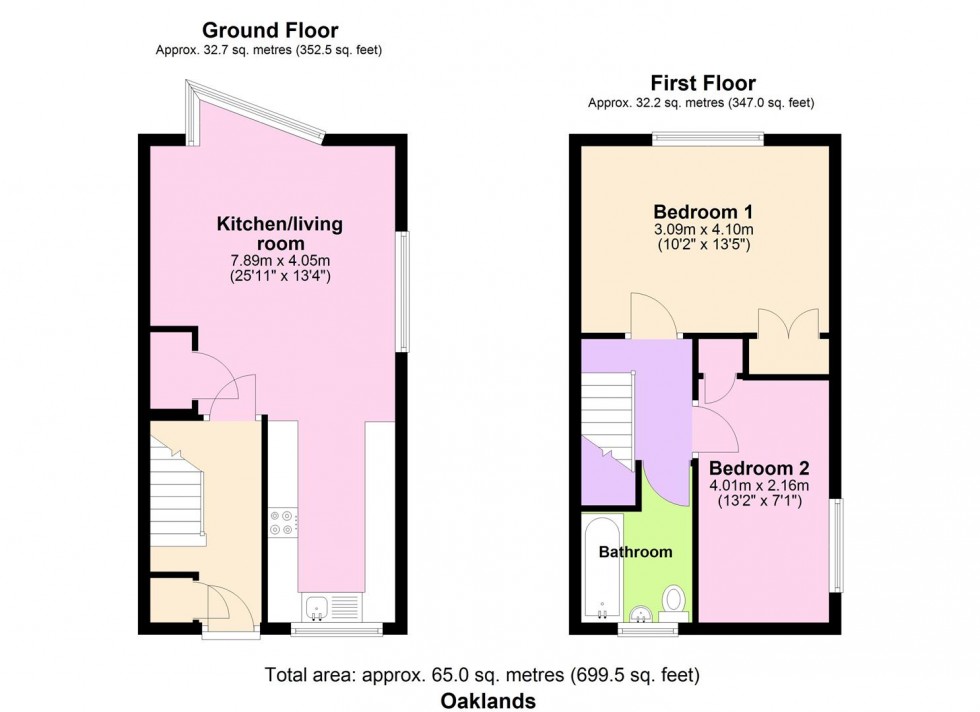 Floorplan for Oakhill Road, Horsham