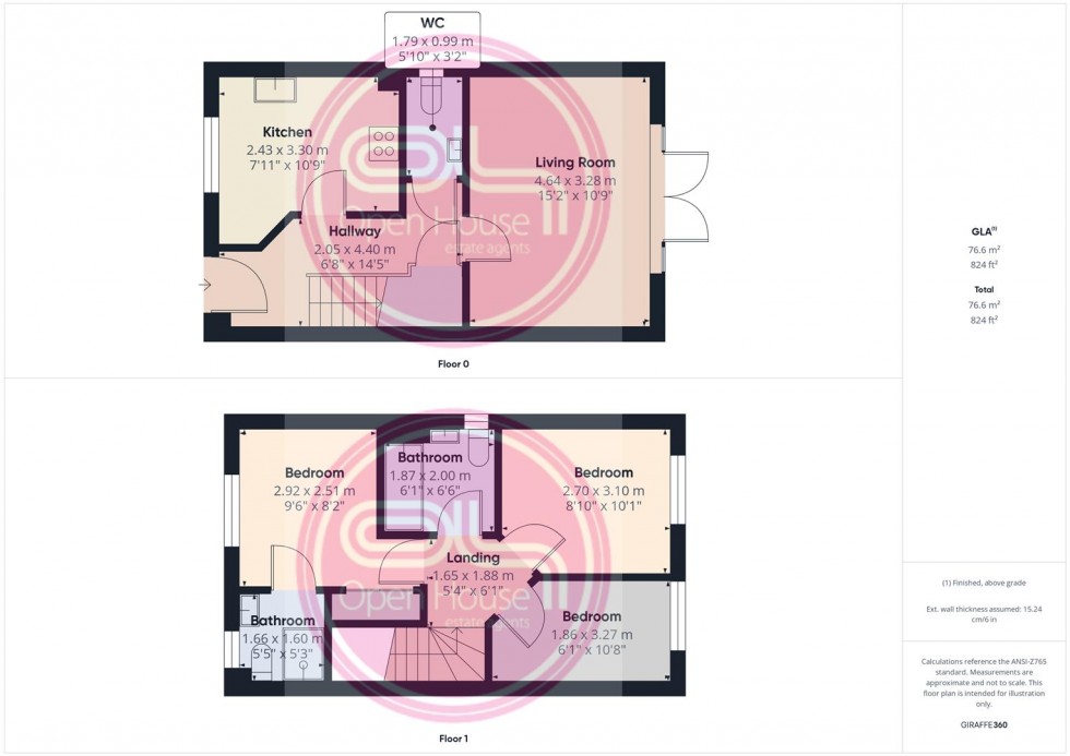 Floorplan for Drift Road, Castle Gresley, Swadlincote