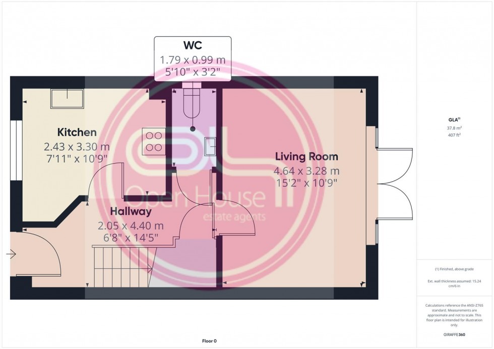 Floorplan for Drift Road, Castle Gresley, Swadlincote