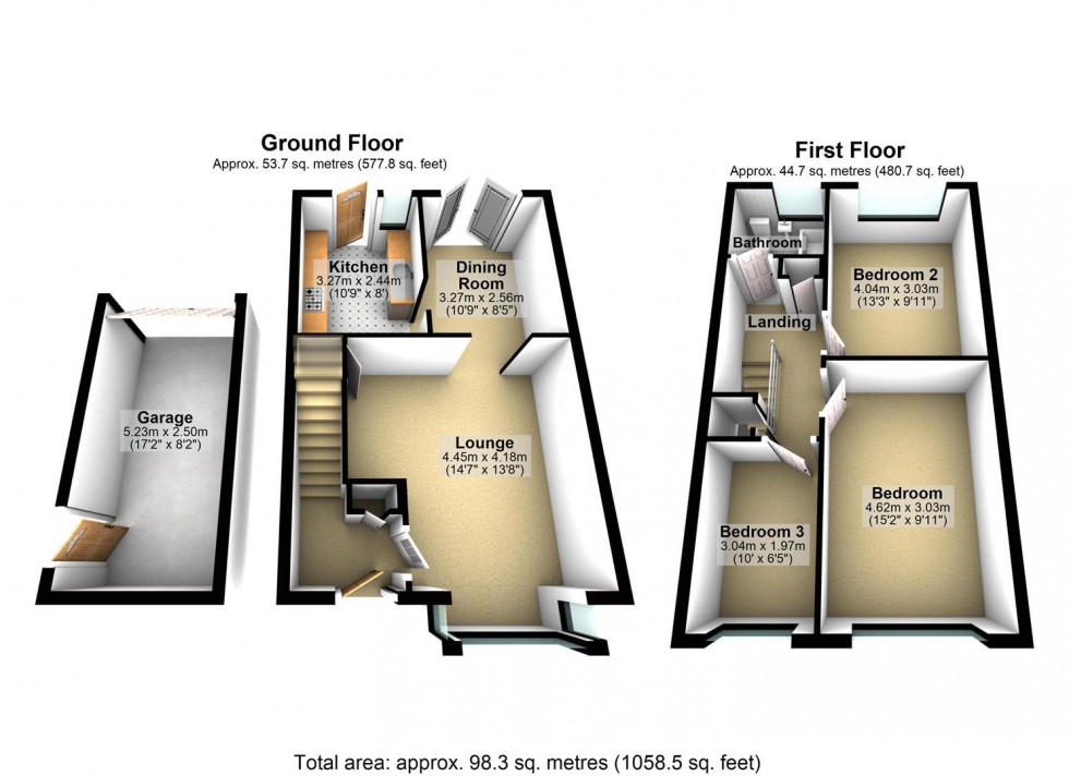 Floorplan for Roman Crescent, Southwick, Brighton