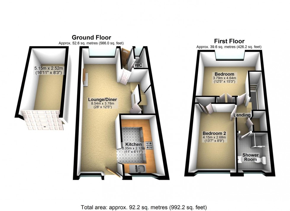 Floorplan for St. Anthonys Way, Rustington, Littlehampton