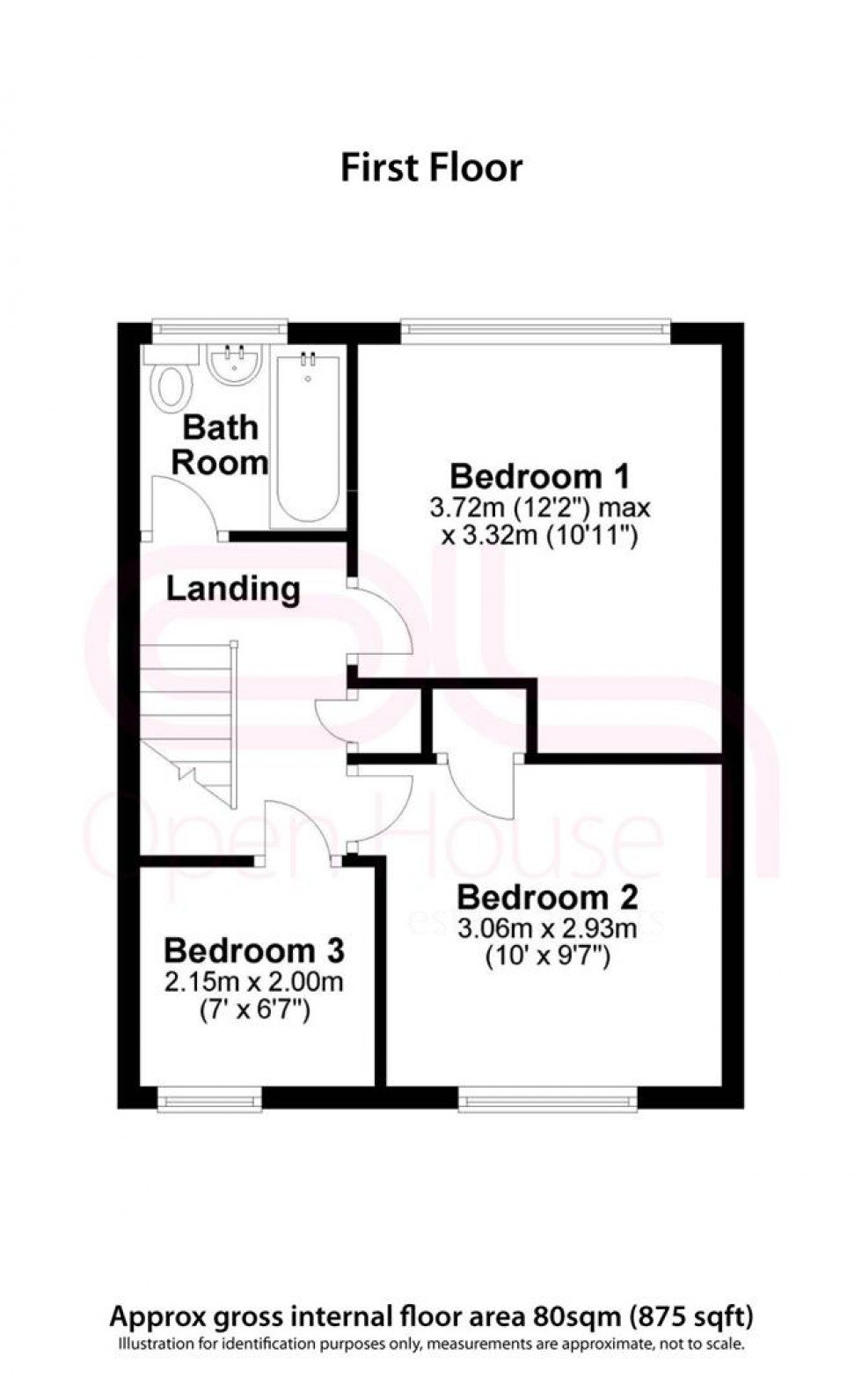 Floorplan for Edinburgh Avenue, Sawston