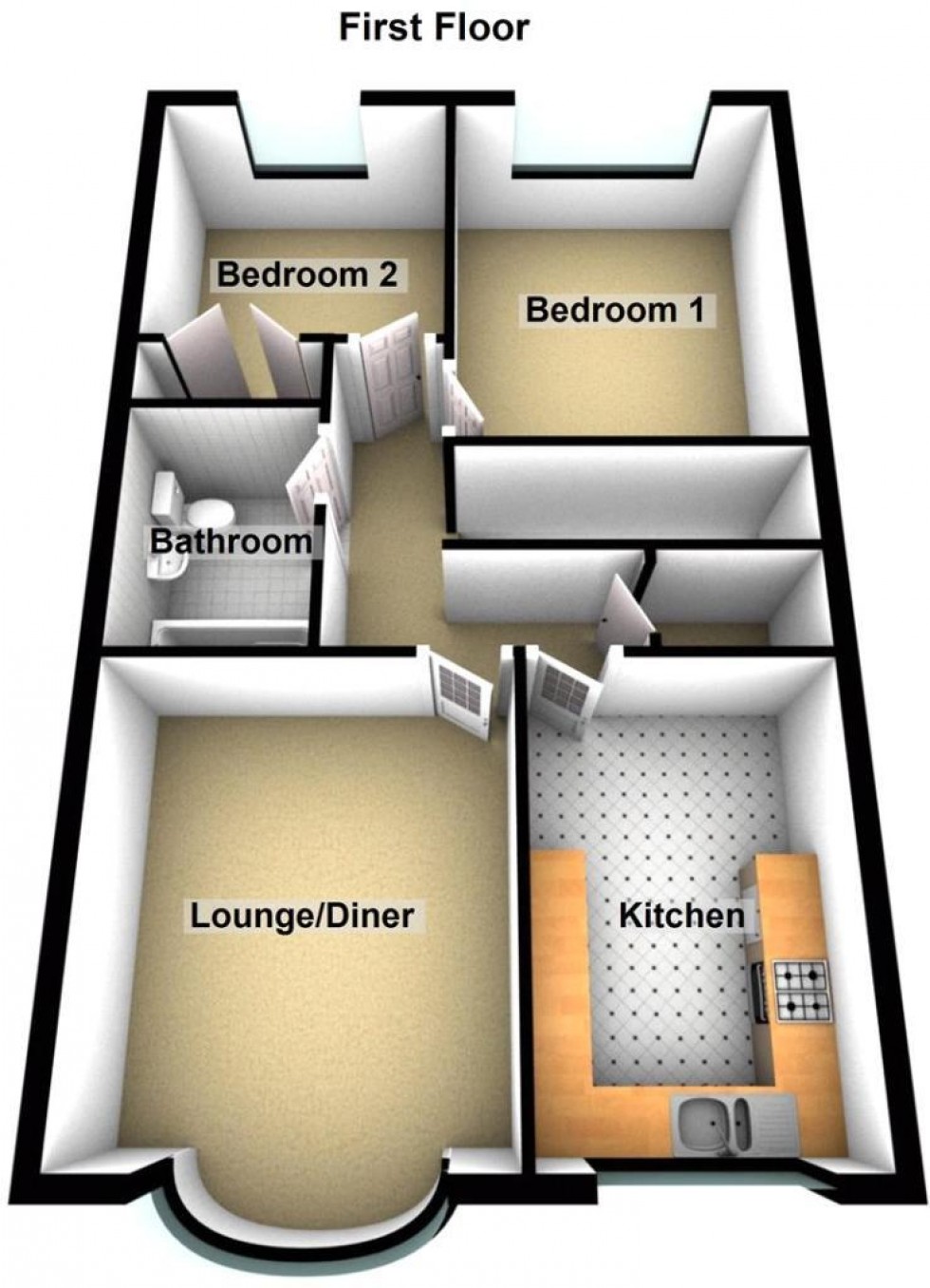 Floorplan for Faulding Way, Grimsby