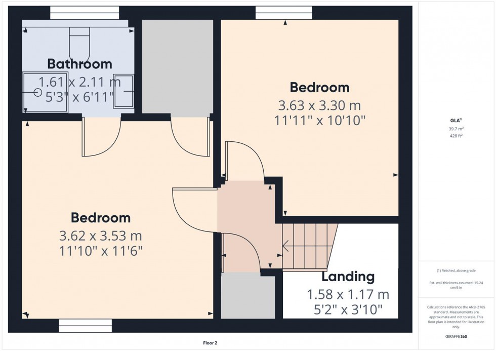 Floorplan for Black Eagle Court, Burton-on-Trent