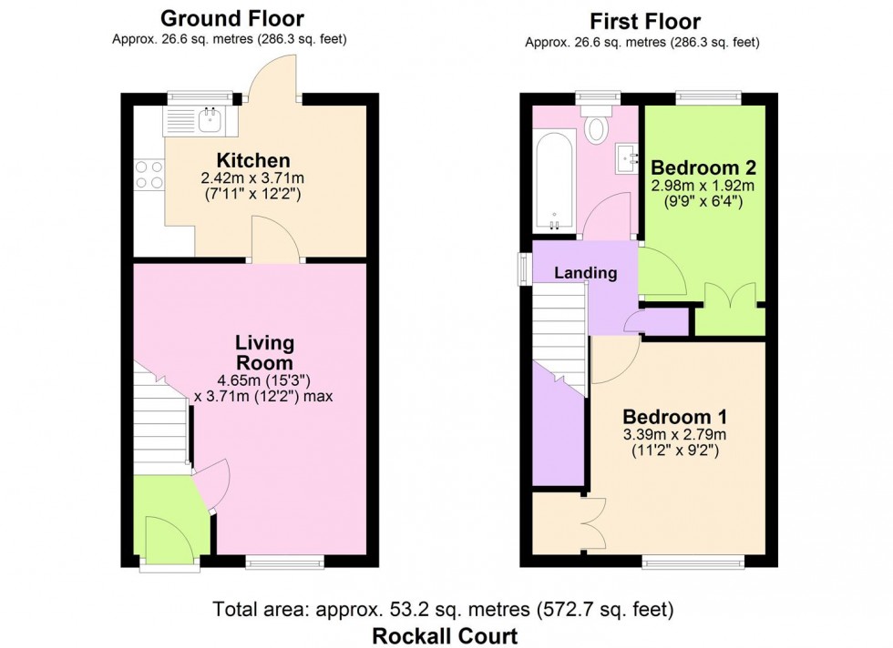 Floorplan for Rockall Court, Slough