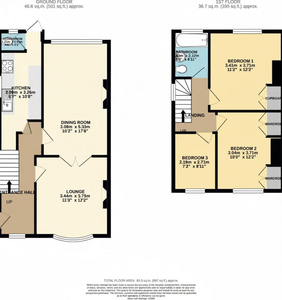 Floorplan for Lestrange Street, Cleethorpes