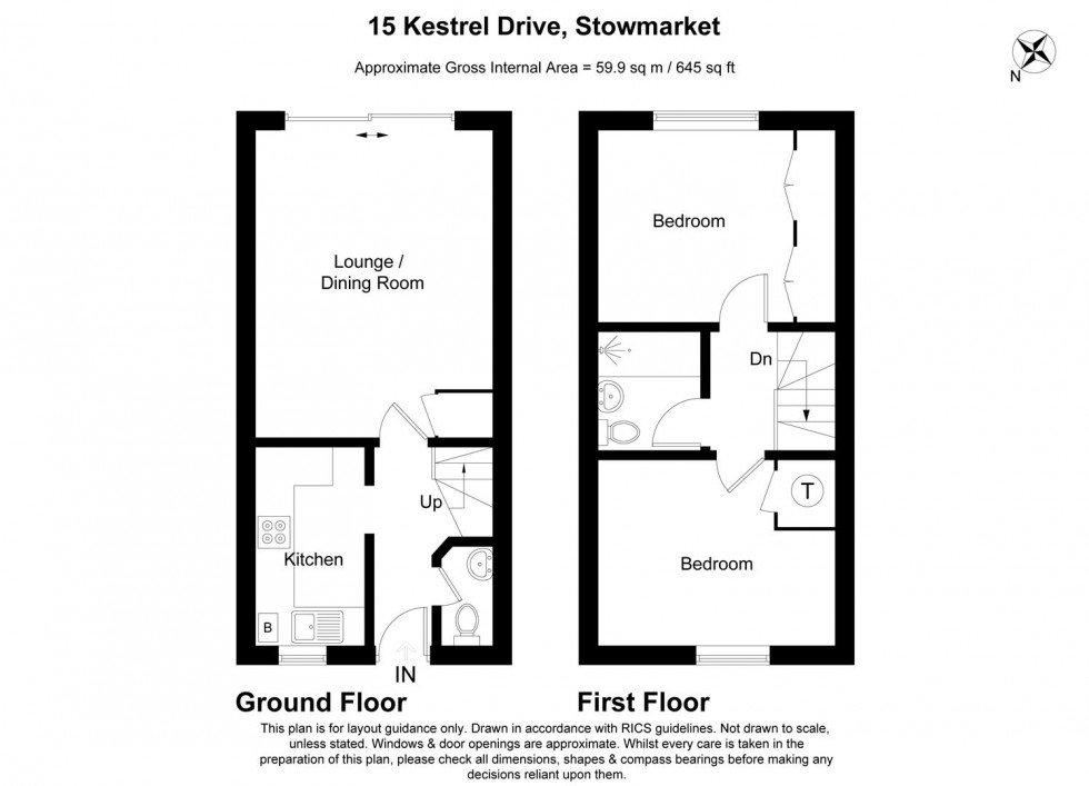 Floorplan for Kestrel Drive, Stowmarket, IP14
