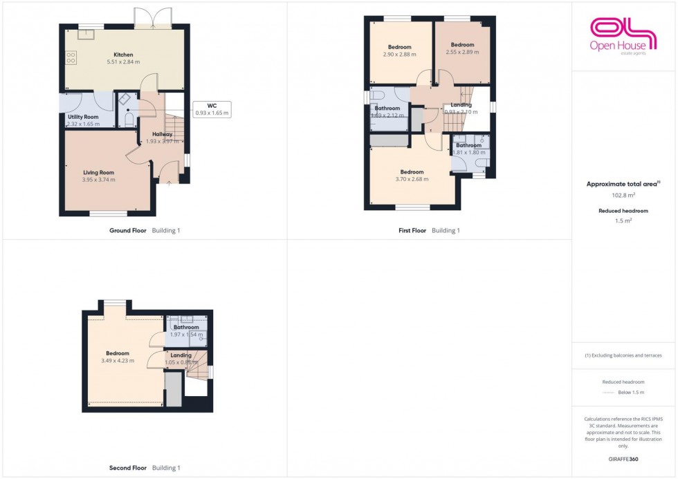Floorplan for Winding House Drive, Hednesford, Cannock