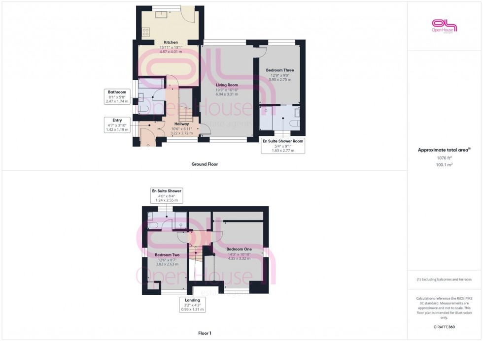 Floorplan for Lustrells Vale, Saltdean, Brighton