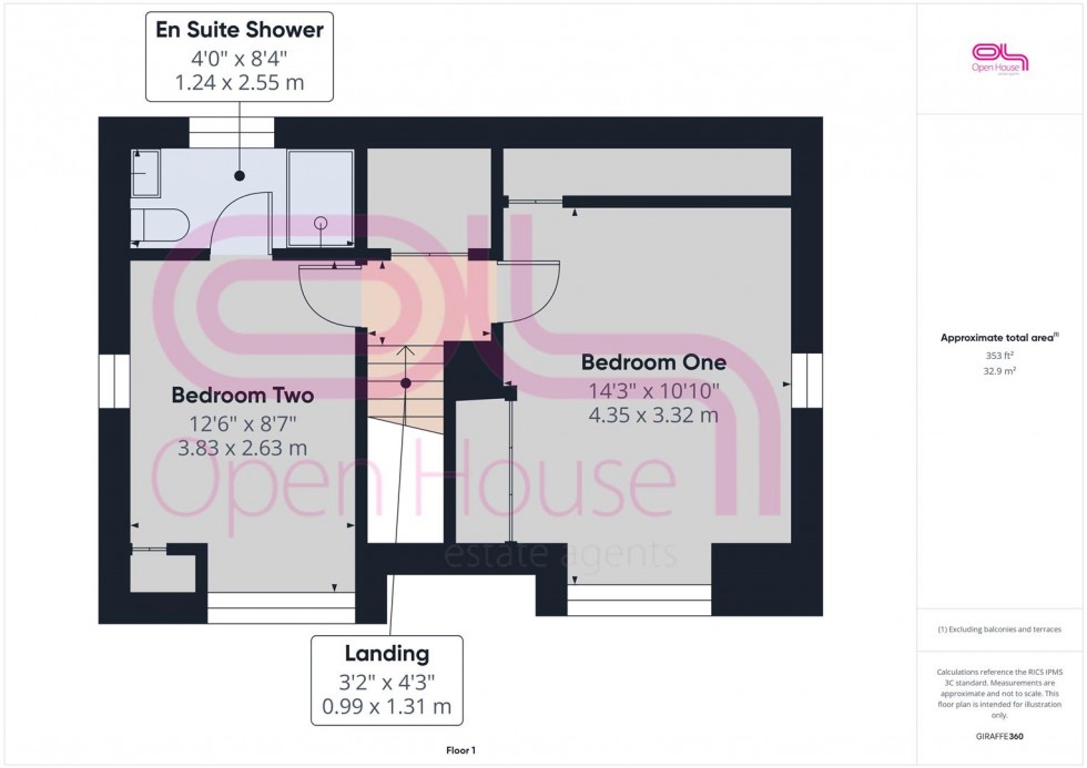 Floorplan for Lustrells Vale, Saltdean, Brighton