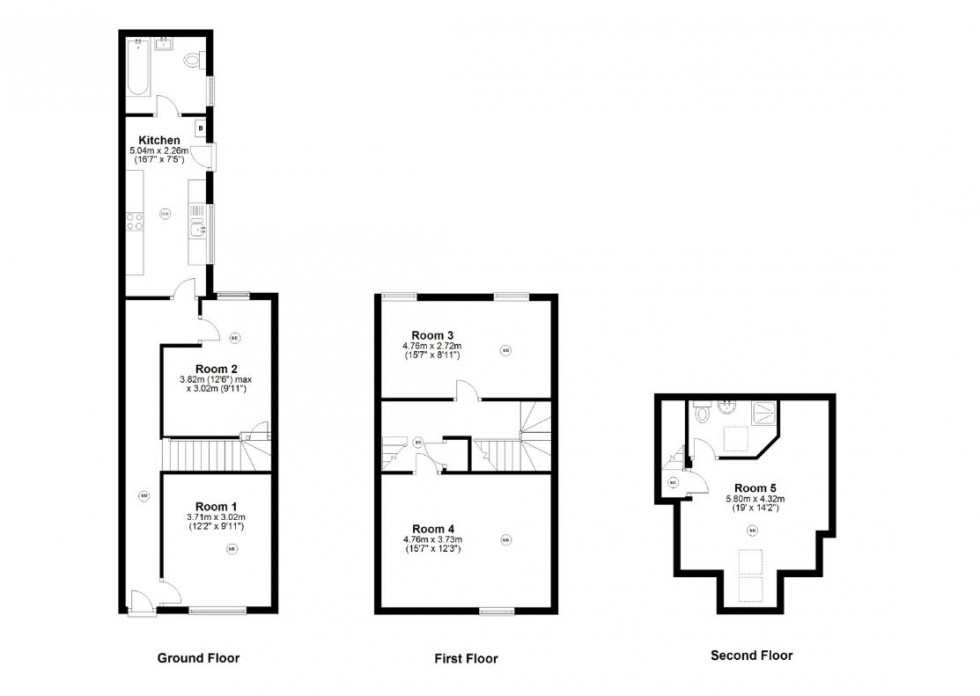 Floorplan for Slade Road, Birmingham