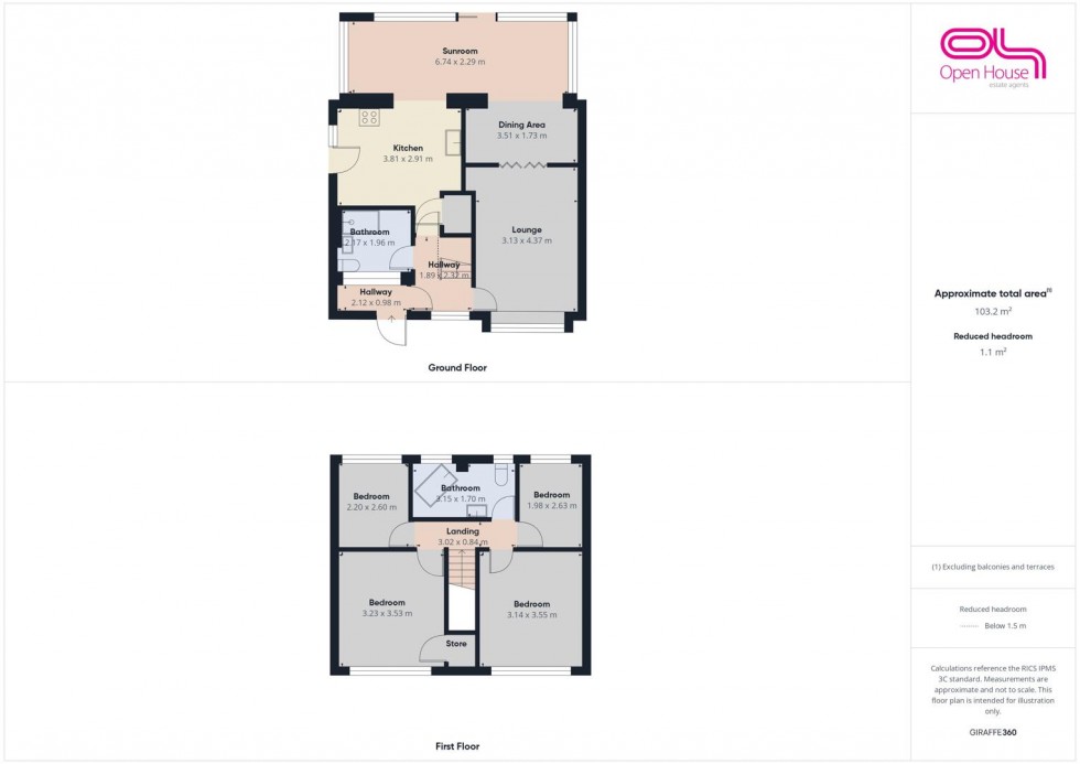 Floorplan for Silverthorn Way, Stafford