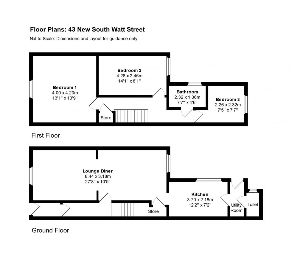 Floorplan for New South Watt Street, Workington