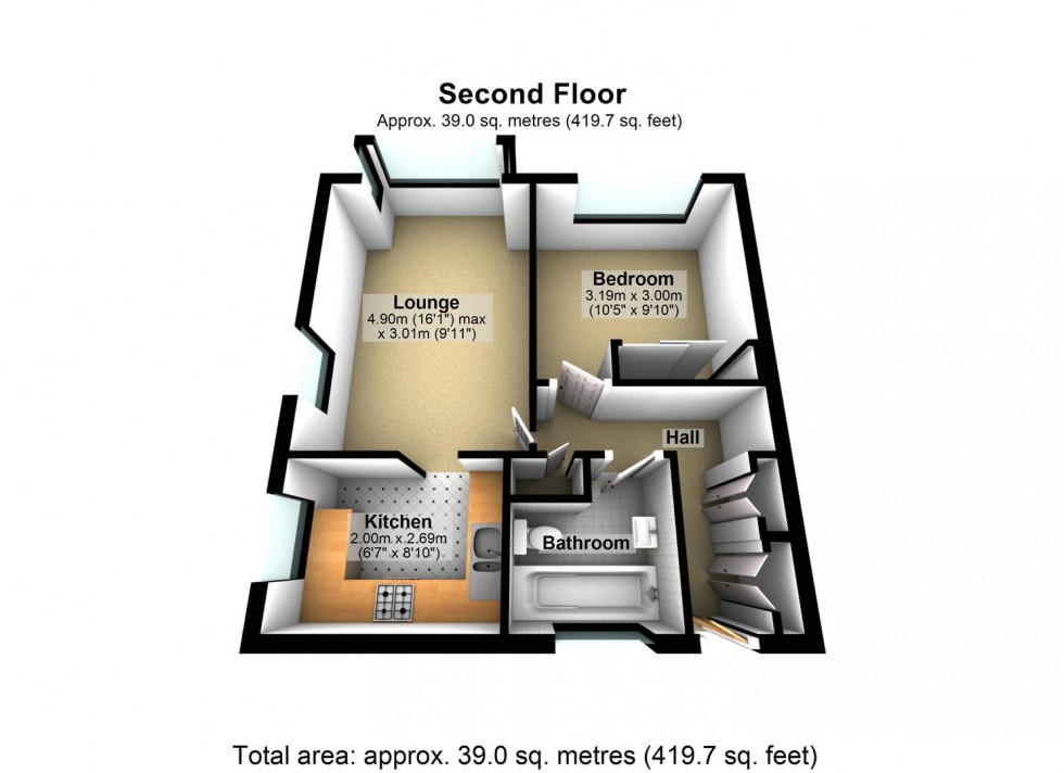 Floorplan for Byron Road, Worthing
