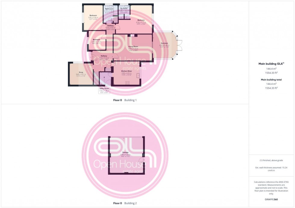 Floorplan for Drift Close, Blackfordby, Swadlincote