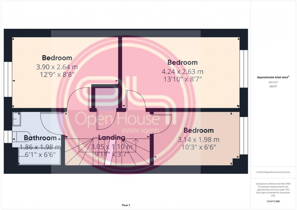Floorplan for Rowan Drive, Burton on Trent