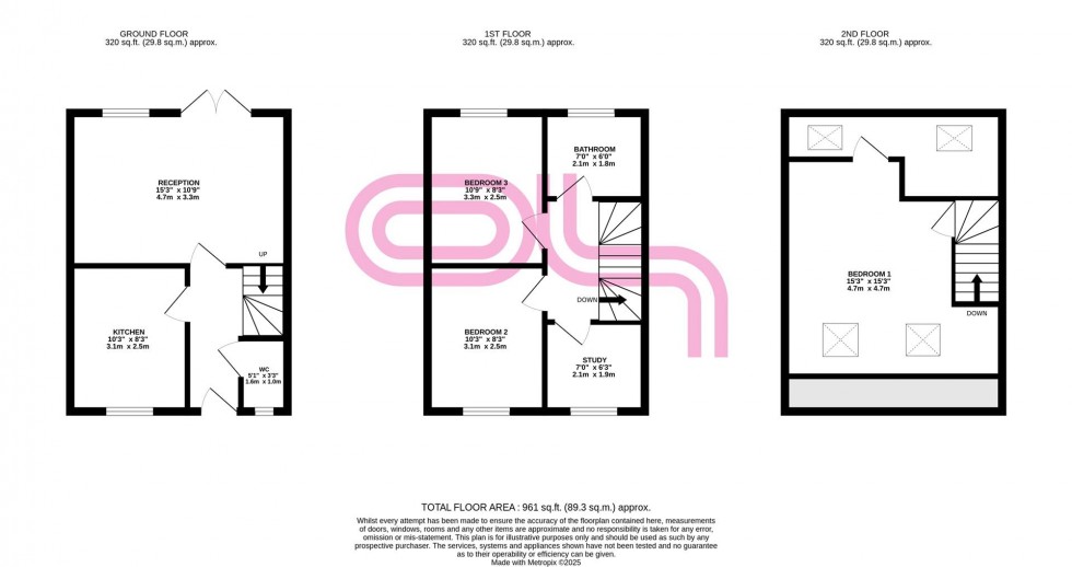 Floorplan for Watson Close, Oxenhope, Keighley